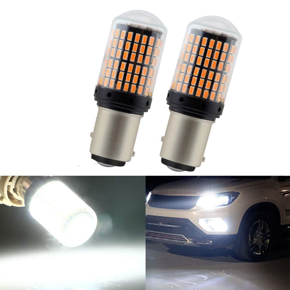 Buy 2x 1157 BAY15D 7506 White 2835 12SMD LED Turn Signal Brake Tail