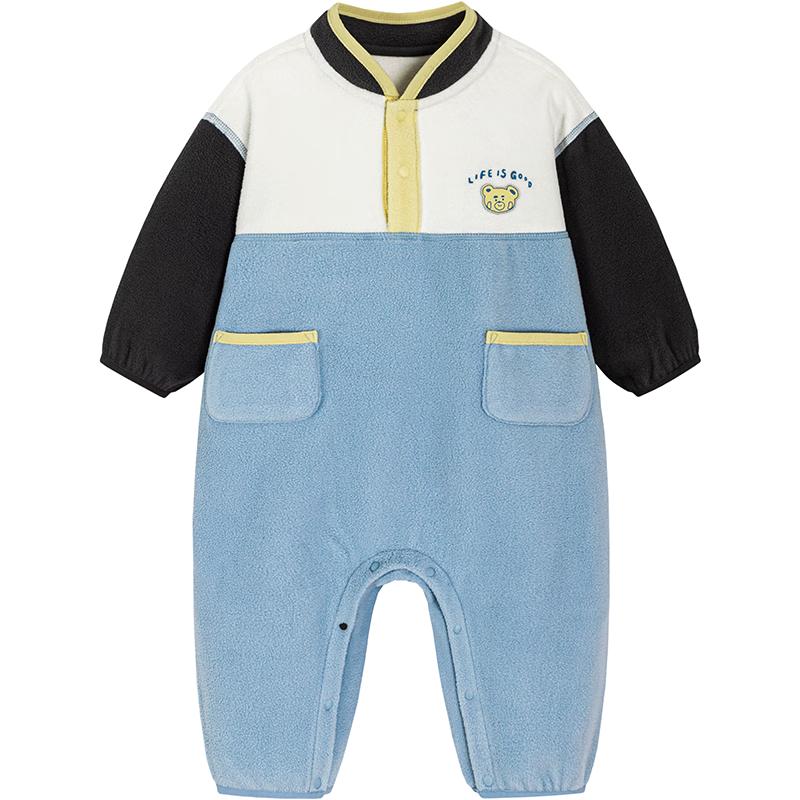 

Мини комбинезон из антистатического флиса Balabala для новорожденных 90