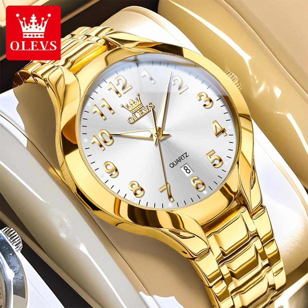 OLEVS 3650 Luxury Arabic Numerals Waterproof Classics Man Business Quartz Wrist Watch