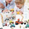 UMU Construction Vehicle Miniature Educational Emergency Vehicle Work Vehicle Toy for Boys Ages 3 and Various Vehicles Working Toy Wooden Set, Cars,