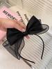 Lystrfac Black Mesh Fairy Bow 3D Headband Princess Women Girls Simple Hair Hoop Hairband Ladies Headwear Hair Accessories