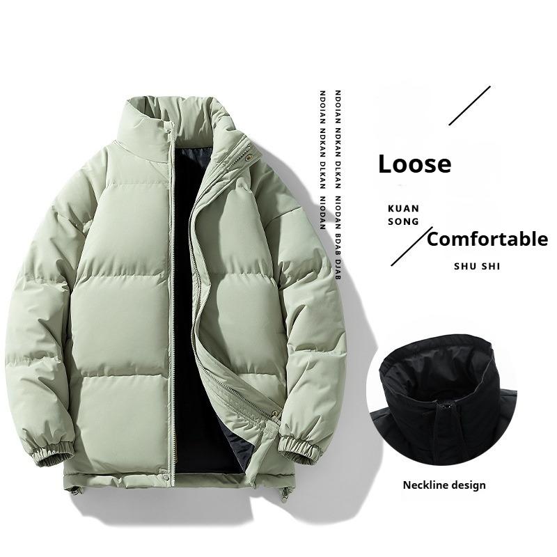 

Мужское свободного кроя, однотонное, короткое, теплое зимнее пальто 8XL зелёный