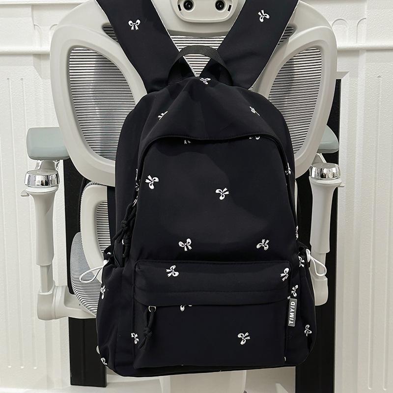 

Универсальная женская сумка через плечо: Милый рюкзак с вышивкой в виде банта для студентов и путешествий