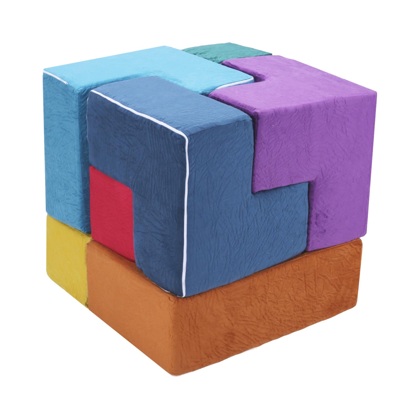

7Pcs Sponge Foam Puzzle Chair Washable Elastic Sponge Toddler Cushions Wear Resist for Kids Bedroom Playroom Furnitures разноцветный