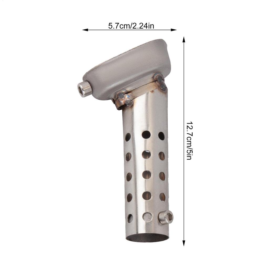 INLET MOTORCYCLE Muffler, Waterproof Noise Reduction Motorcycle Muffler - Designed To Provide Power Sports
