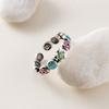 Boucles d'oreilles à clous huile dégoulinante Boucles d'oreilles pour fille Boucles d'oreilles créoles pour femme Boucles d'oreilles style coréen Bague d'ouverture
