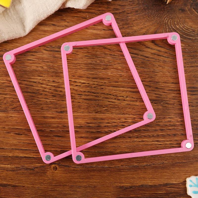 1 Stück Küche Backwerkzeug Druckform Kuchenform Fester Rahmen Fudge Keks Sprayform Zubehör