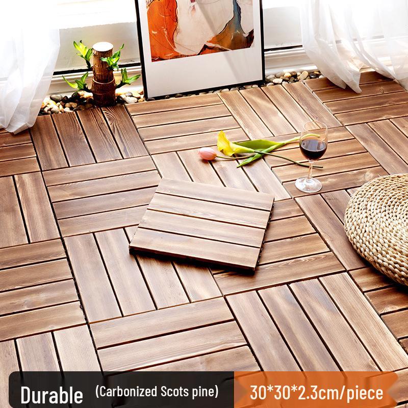 

Уличная водонепроницаемая карбонизированная шотландская сосна, модульное покрытие для террасы и патио