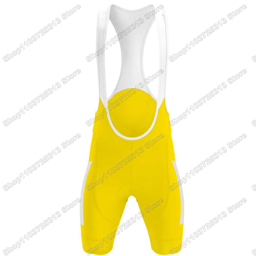 Team Radsporttrikot Set Tadej Pogačar Radsportbekleidung Gelb Grün Rot Gepunktet Weiß Rennrad Trikot Trägerhose