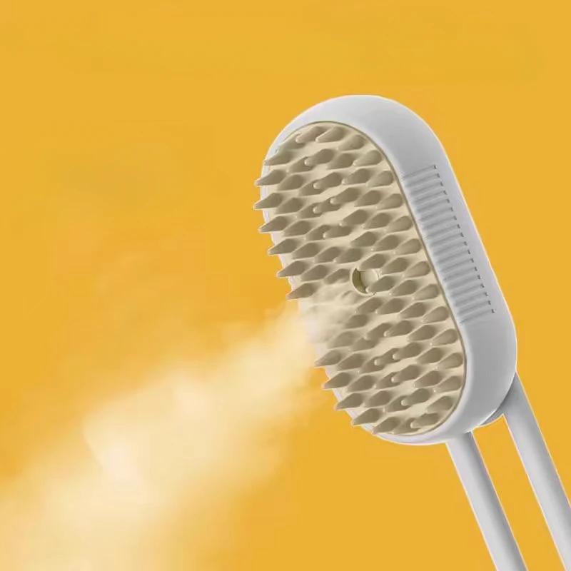 

Паровая щетка для собак Щетка для домашних животных Кошки Щетка для волос Электрический спрей Удаляет колтуны Домашние животные Аксессуары для собак Щенячьи принадлежности для ухода за собаками белый