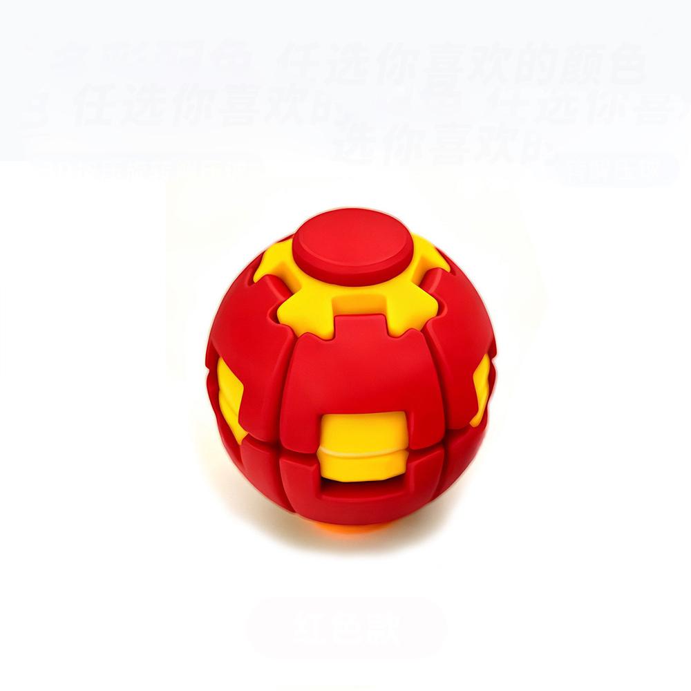 3D Printed Press-Rotating Fidget Spinner Toy Stress & Anxiety Relief Unique Sensory Press-to-Spin Fidget Toy for Adults Gift