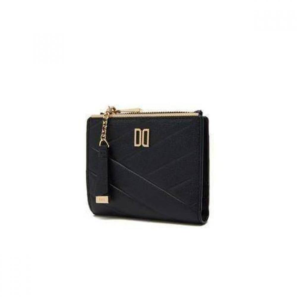 Daks Black Carlisle Pattern Gold Dd 2 Zip Wallet