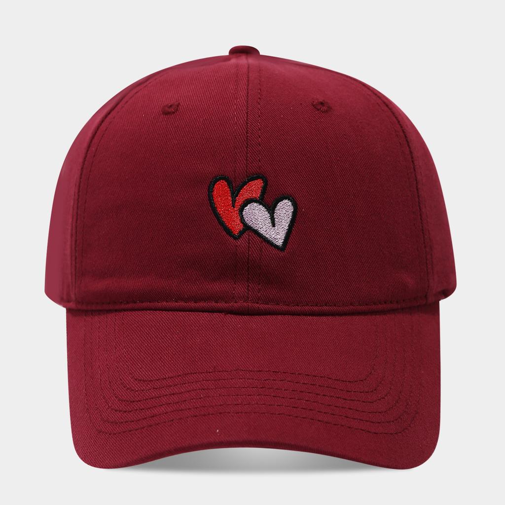 New simple overlapping love embroidery baseball cap couple outdoor sports and leisure versatile sunshade cap