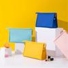 Color Cosmetic Bag Briefcase Style Portable Cosmetic Bag Hand Cosmetic Bag