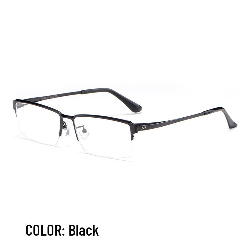 Ultraleichte Herren Halbrand Titanbrillengestelle - Modische Korrektionsbrillen