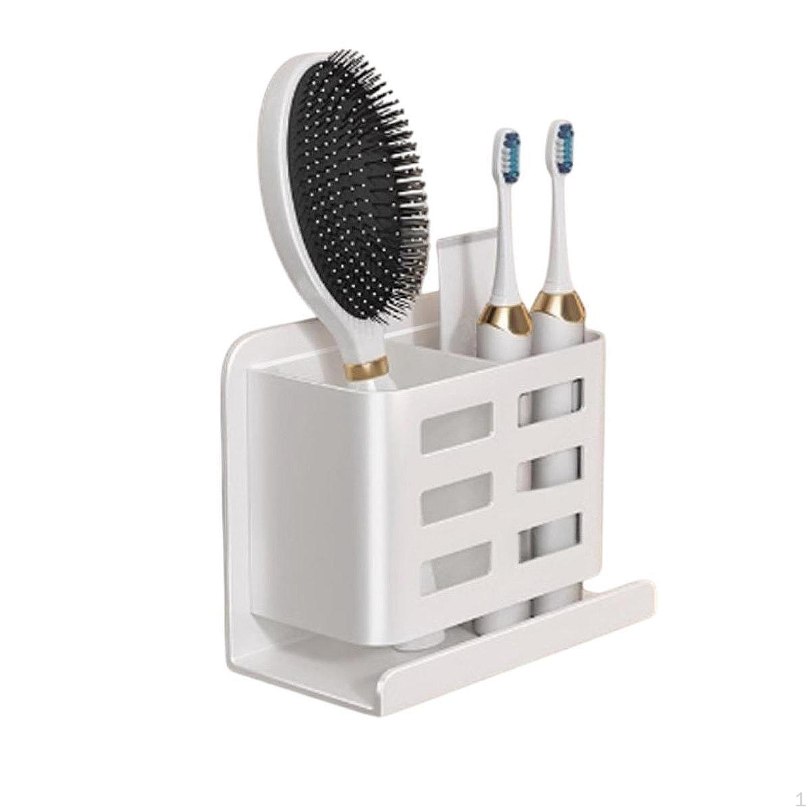 

Держатель зубной щетки настенный органайзер для ванной комнаты электрический и зубная паста для белый