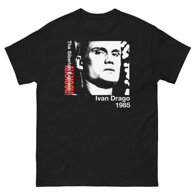 Ivan Drago Pugile Grafica Maglietta 100% Cotone T-shirt da Uomo Top Unisex maglietta classica
