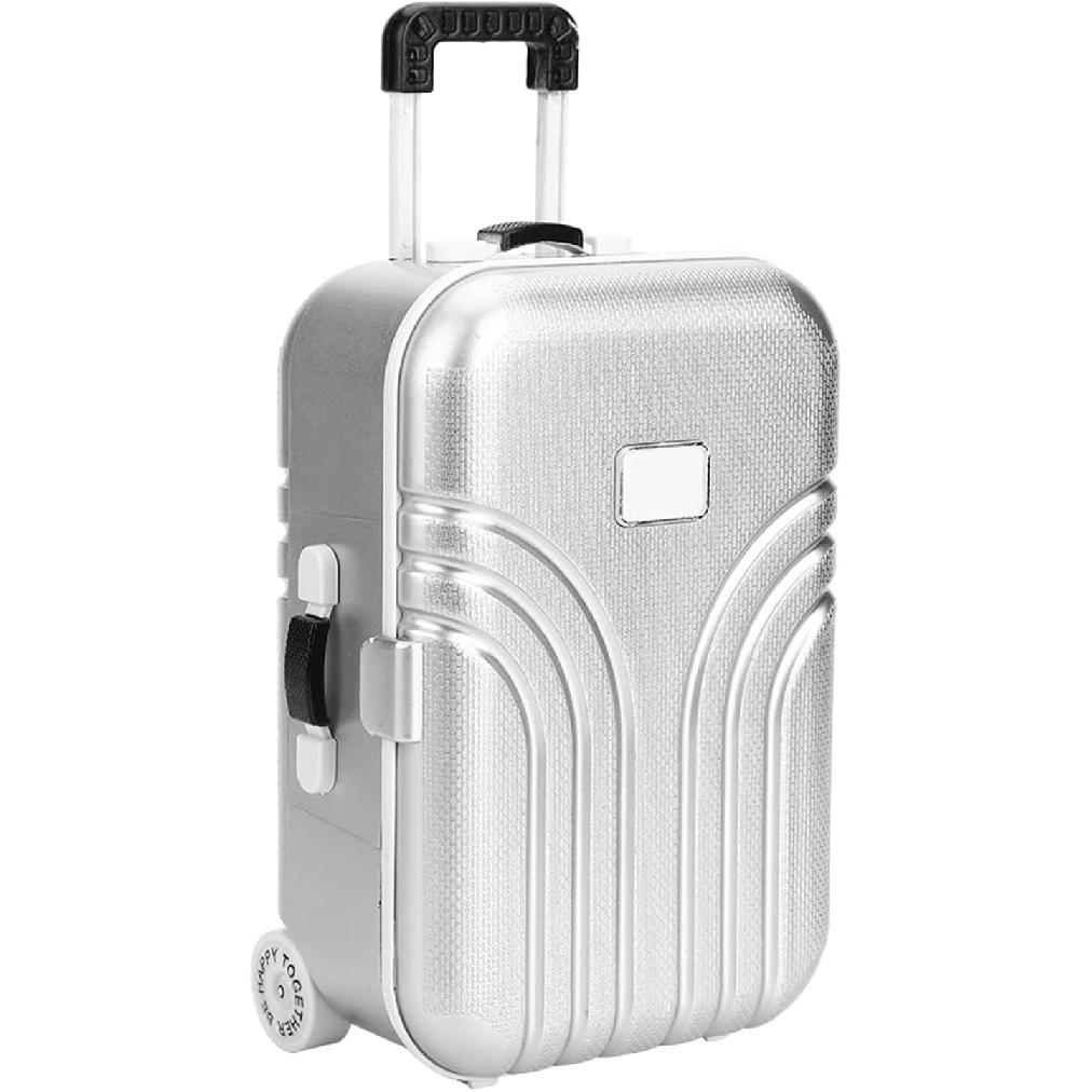 Doll Accessories Carry On Suitcase for Doll Suitcase Luggage Mini Travel Suitcase for 18 Inch Girl Doll Travel Gear Mini Trolley Case Doll Carrier