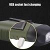 1 Stück tragbare LED-Lampe Taschenlampe Handkurbel Dynamo Fackel Laterne Professionelle Solarstrom Zeltleuchte für Outdoor-Camping Bergsteigen