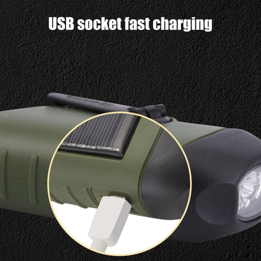 1 Stück tragbare LED-Lampe Taschenlampe Handkurbel Dynamo Fackel Laterne Professionelle Solarstrom Zeltleuchte für Outdoor-Camping Bergsteigen