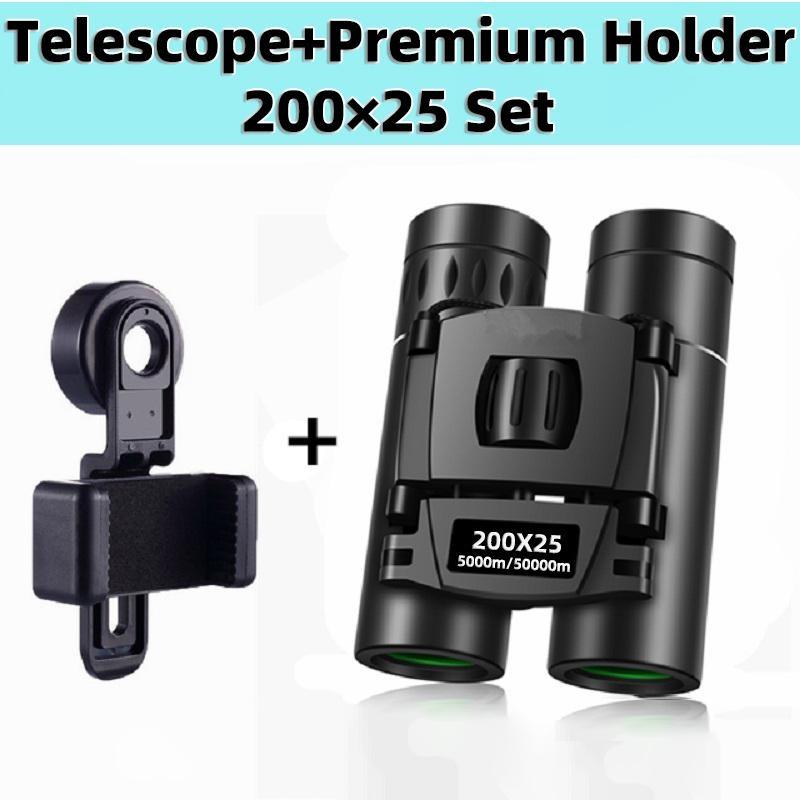 Powerful Binocular Long Range Telescope Hd Zoom Portable Professional Folding Low Light Night Vision Monocular 4k For Tourism Outdoor Tools