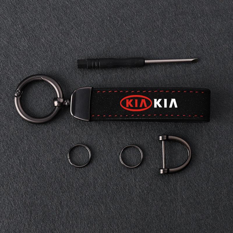 YQOF3 KIA Emblem Car Keychain Keyring Auto Accessories For KIA K3 Sportage Carnival K5 Seltos Pegas KX1 EV5 Sonet EV6 K4 EV3 Ceed K8
