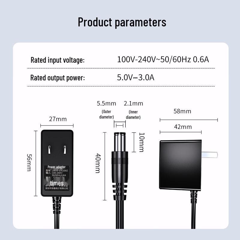 Universal DC Power Adapter Charger