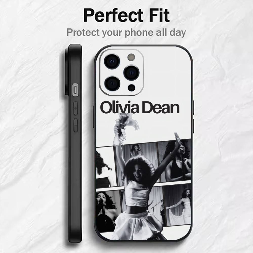 SO EASY O-Olivia D-Dean Singer Phone Case For iPhone17,16,15,14,13,12 Plus,Max Soft Silicone Black Cover