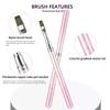 1 Pcs Gradient Metal Handle Nail Art Brush Triangular Drawing Painting Line Pen Liner French Manicure Tools