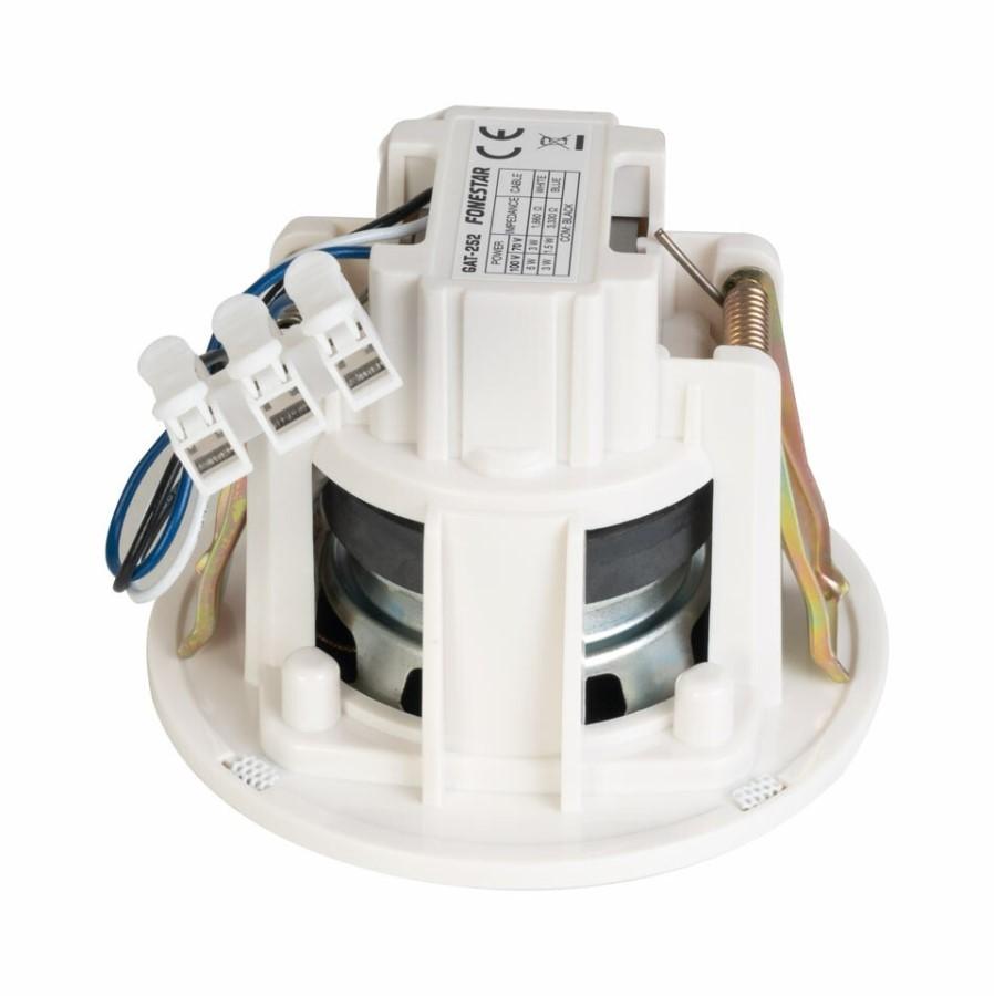 Fonestar GAT-252 - Built-in 100 V Round Speaker, 3", White, Fonestar