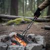 Outdoor Barbecue Charcoal Tongs Portable Picnic Barbecue Long-handled Fire Tongs Heat-resistant Fire-making Tools