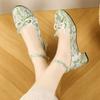 New Chinese embroidered high heels Chinese Hanfu shoes antique cheongsam shoes summer Mary Jane women's shoes single shoes