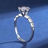 Tancise Clasic 925 Inel Moissanite din argint Sterling Bijuterii pentru dama Cadou de petrecere de promisiune de nunta
