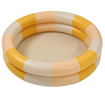 Inflatable Pool Baby Retro Blow Up Swimming Pool Family Cute Style Thickened Water Pool Yellow
