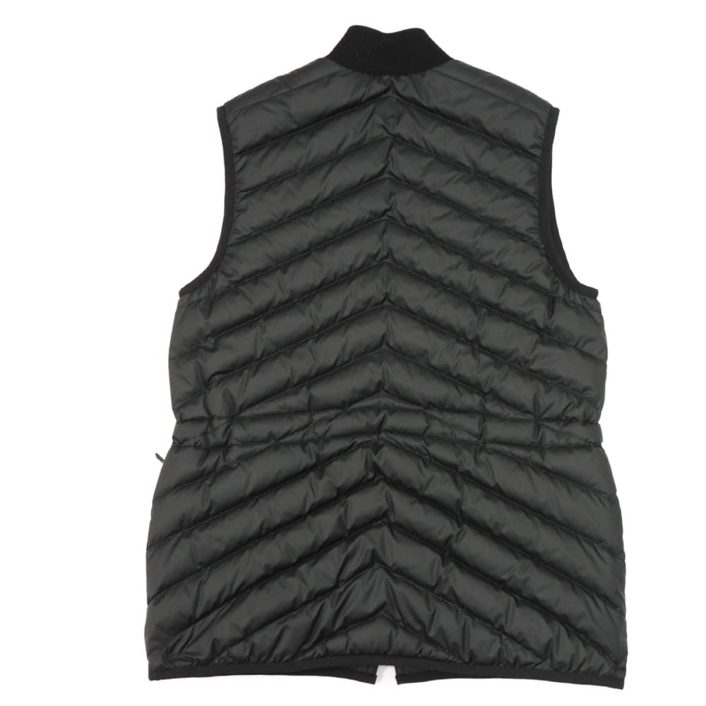 Used 9212 Crude Cell Quilted Gilet 3H0156DA 7865 34 Logo Silicone Drawcord Unused Serie Patch Black Women's from Japan