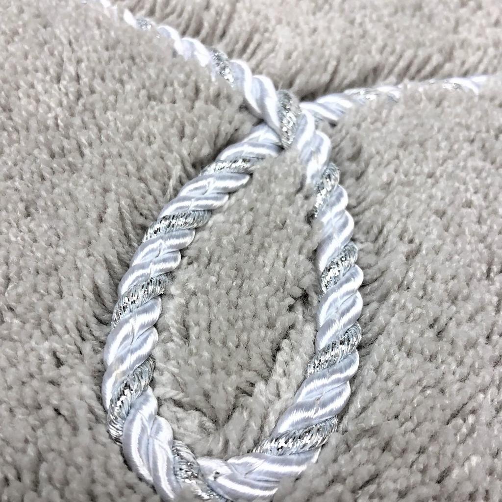 Senko Lacy Rose Toilet Approximately 58 x 60 Cord Elegant 39543 Mat, cm, Gray, Rhinestones, Embroidery, Design,