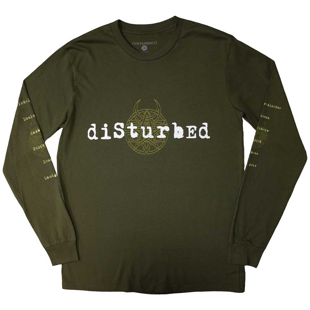 Disturbed Unisex Adult European Tour Â´23 Long-Sleeved T-Shirt