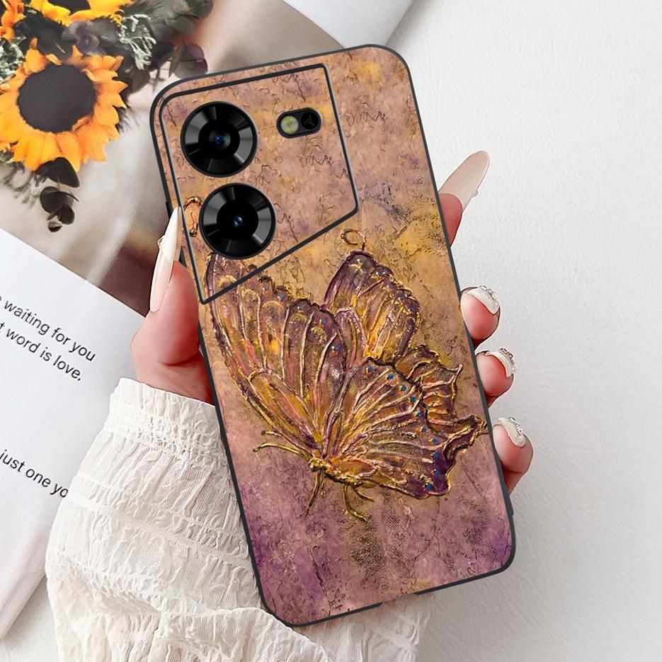For Tecno Pova 5 Case LH7n Cute Fashion Pattern Cover Soft TPU Phone Cases For Tecno Pova 5 Pro LH8n Pova5 Pro Back Cover Bumper