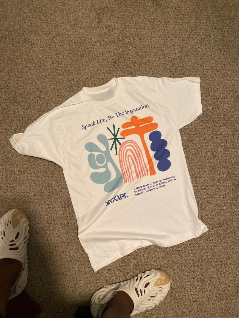 

Speak Life Heavyweight Cotton Tshirt Designer Pattern Tshirt Mens and Womens Comfortable Short Sleeves Summer Fashion Top 4XL