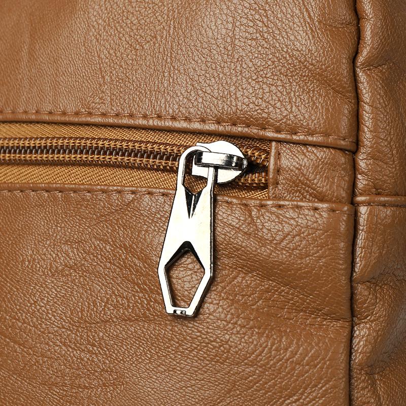 Women's Soft Leather Shoulder Bag Mother Bag Large Capacity Retro Mobile Phone Bag