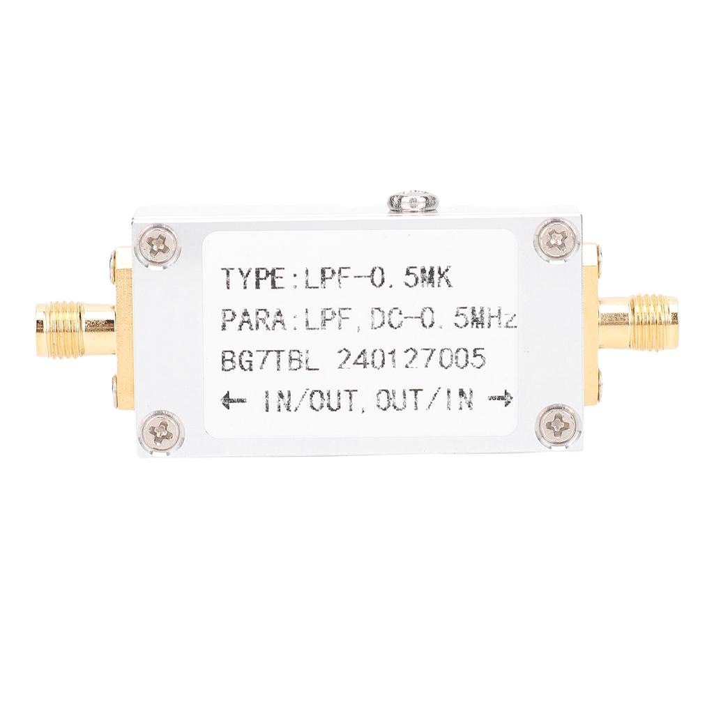 Low Pass Filter 0.5MK 500K SMA Interface 0.5MHZ Aluminium Alloy Compact Radio Low Pass Filter