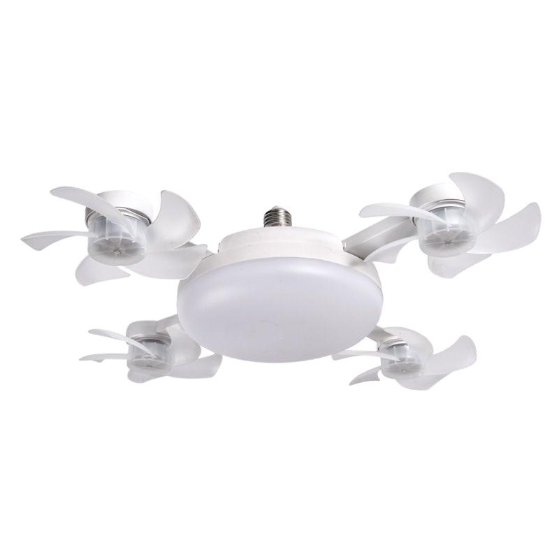Nordic Silent High-Power E27 Ceiling Fan Light for Living Room or Restaurant