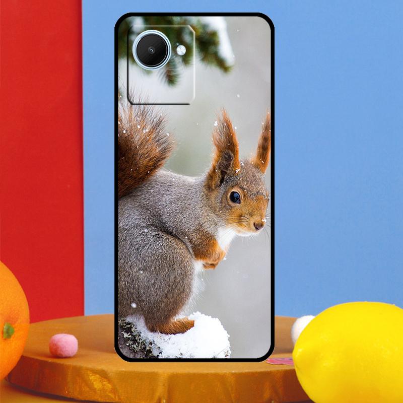 Squirrel Cute Animals For Realme C75 C71 C55 C53 C67 C61 C33 C63 C51 10 11 12 13 14 15 Pro Plus C65 GT7 Pro Case