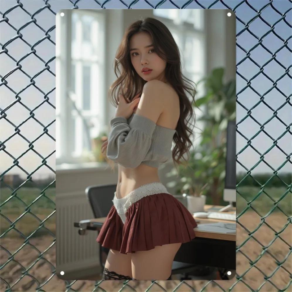 Vintage Aluminum Wall Sign 2D Fashion Home Decor for Indoor Outdoor Garden Bar