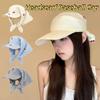 Sweet Headscarf Baseball Cap Plaid Peaked Cap Casual Sunscreen Beach Hats  Girl