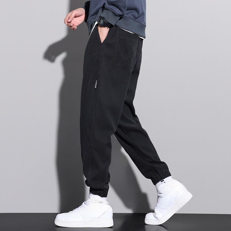 All-match Casual Pants for Men's Loose Straight Sports Pants for Autumn and Winter New Large-size Work Pants Versatile