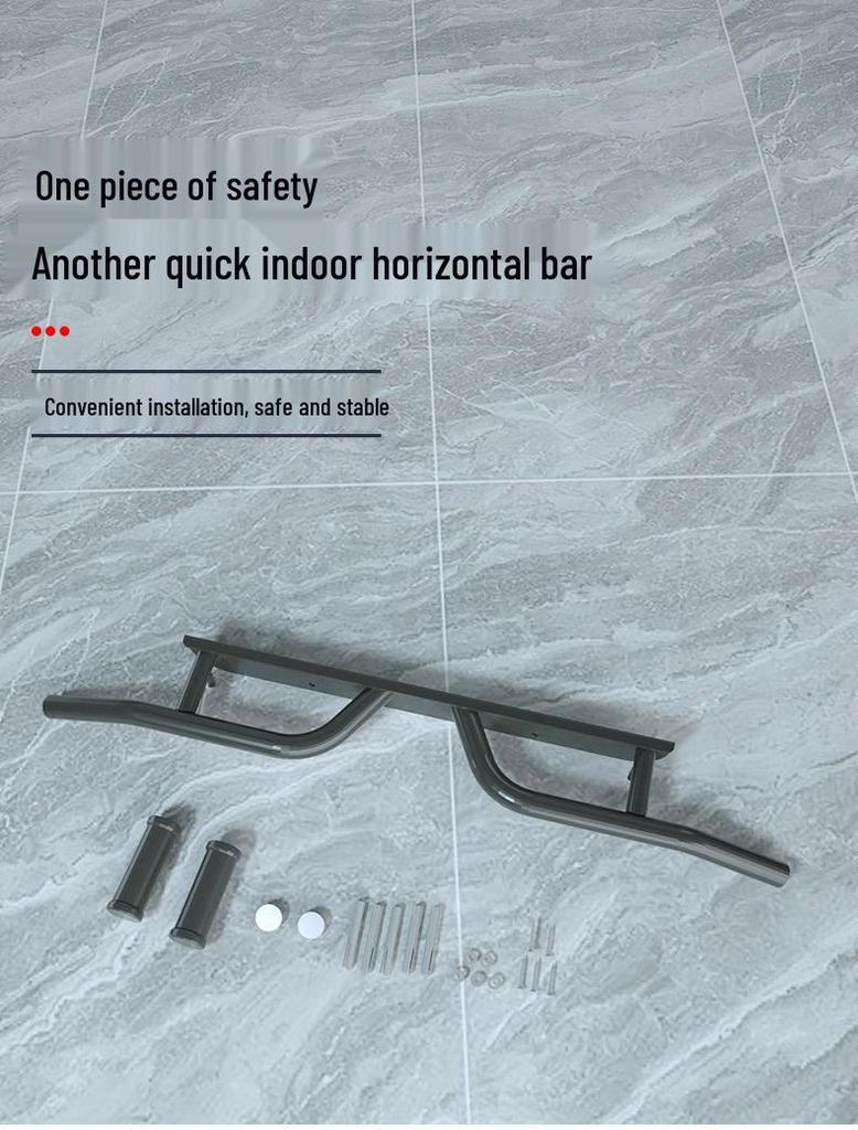 Indoor Wall-Mounted Pull-Up Bar for Home Fitness - Suitable for Children and Adults