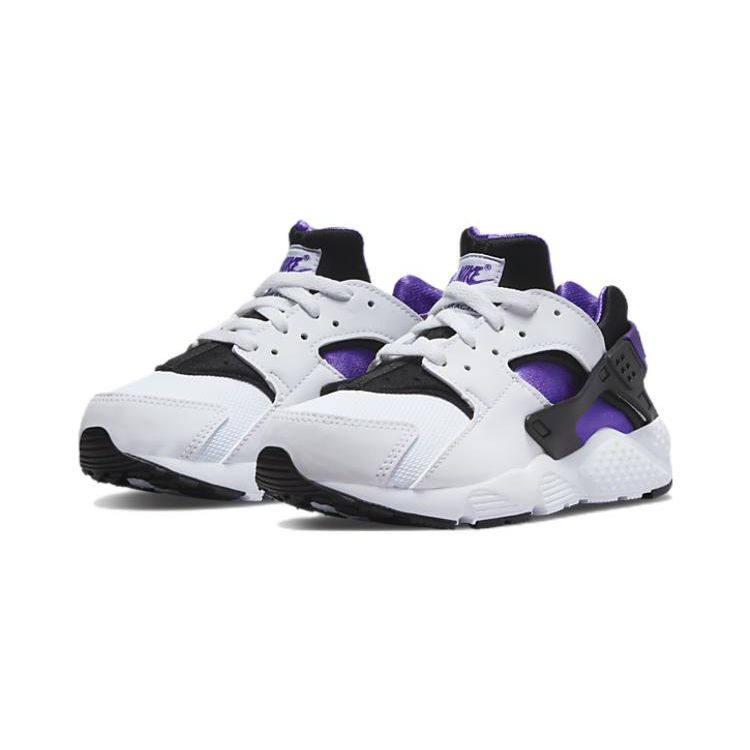 Nike Huarache Run PS Fialový úder Dětské tenisky Bílá Černá 704949-117