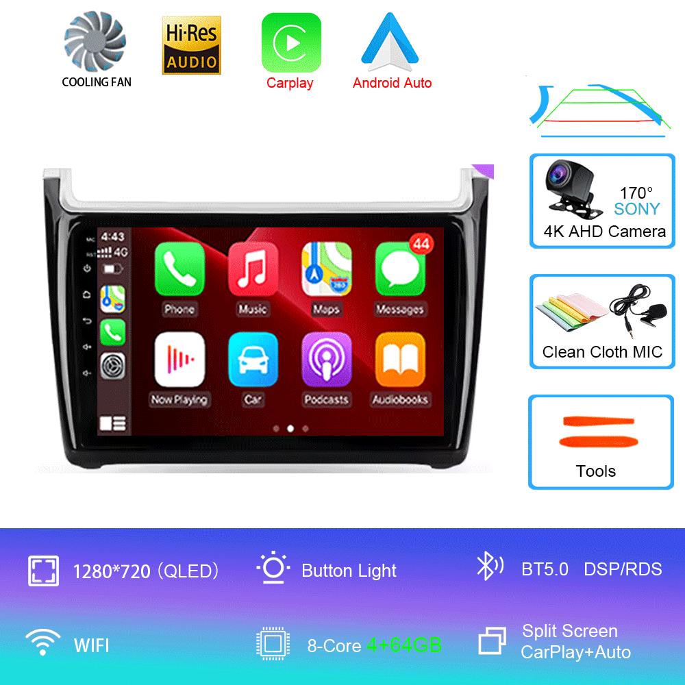 Android 14 For Volkswagen POLO 5 2008 - 2020 Car Radio Multimedia Video Player Navigation Stereo GPS No 2din