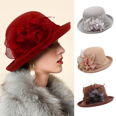 (La gioia sceglie)Cappello da pittore berretto moda donna berretto vintage caldo cappello a cilindro da festa